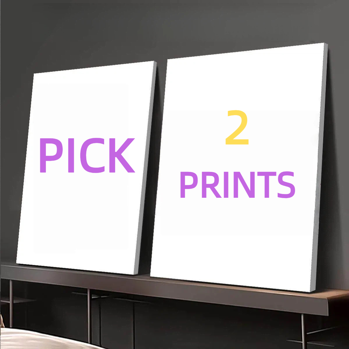 Star Map Poster - 2pcs/set of custom canvas photo wall