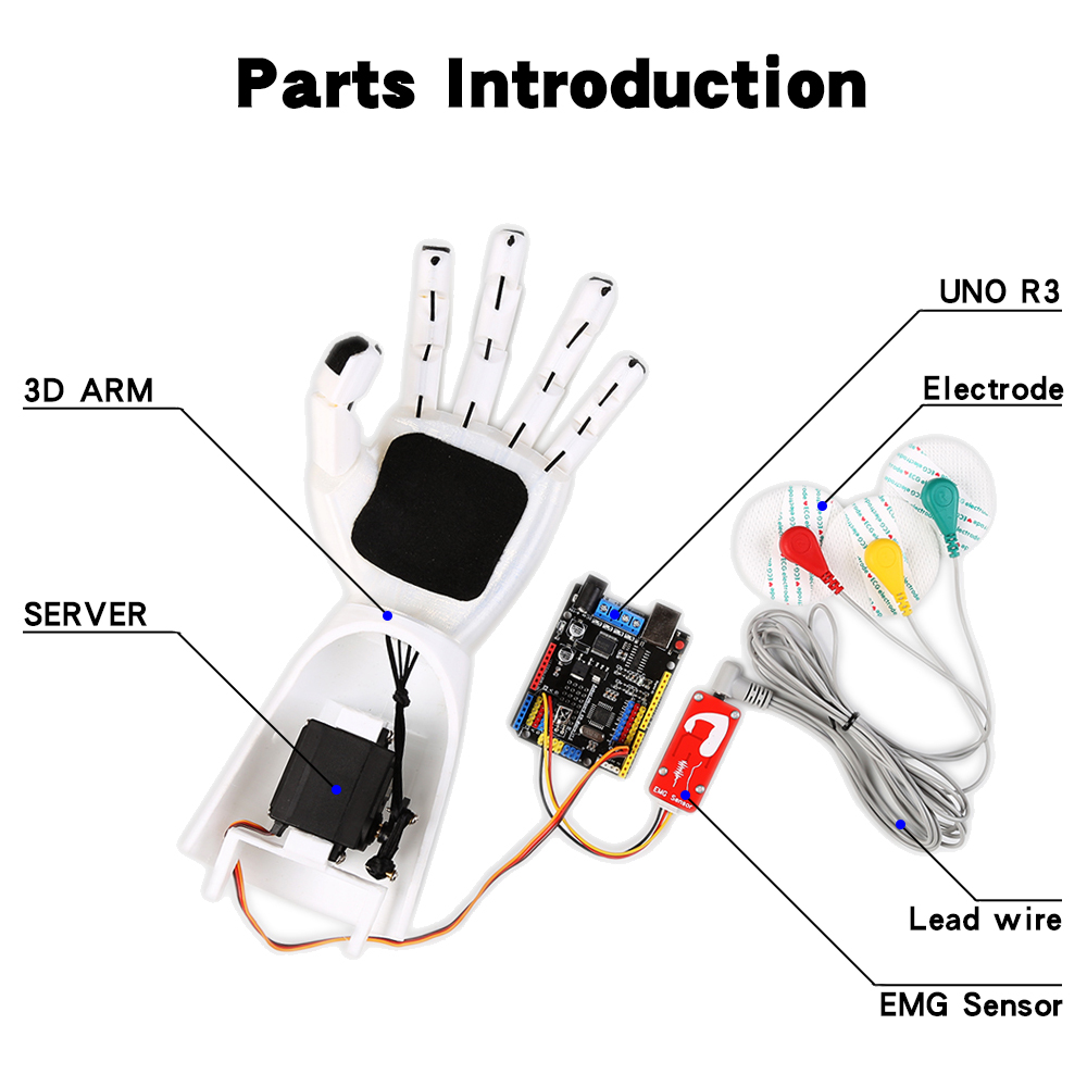 EMG Sensor Robotic Arm Electri - Science Robot recension och pris