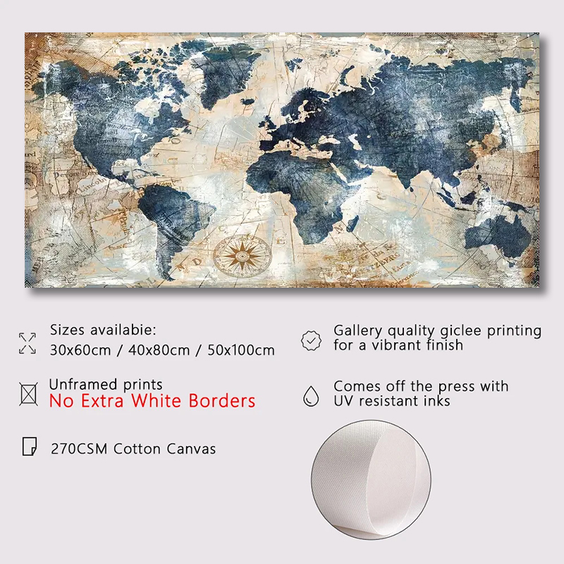 1pc Canvas Poster Vintage Art  - Star Map Poster recension och pris