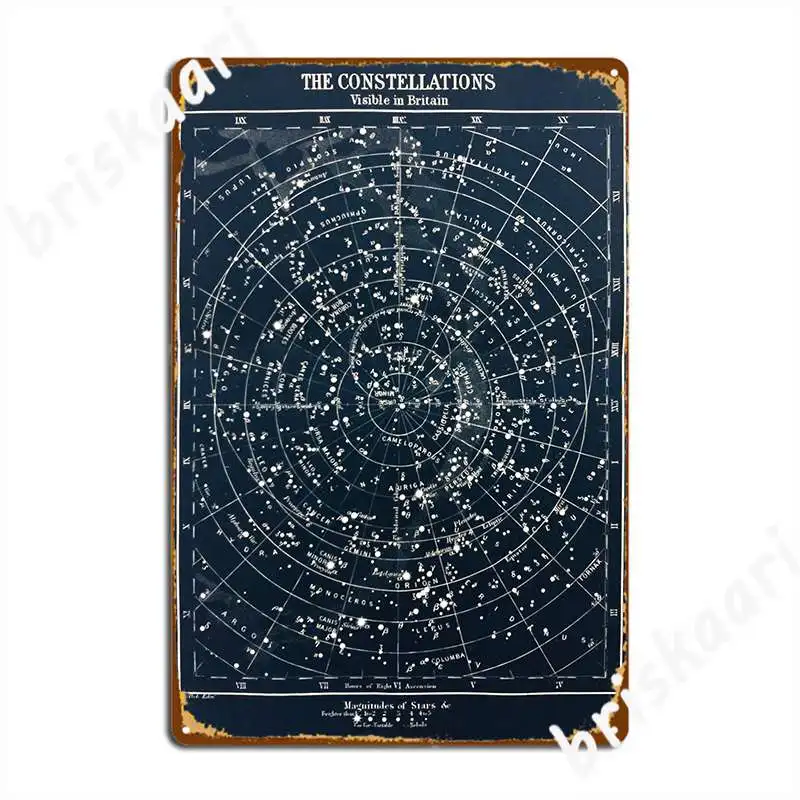 Vintage Star Constellations Ma - Star Map Poster recension och pris