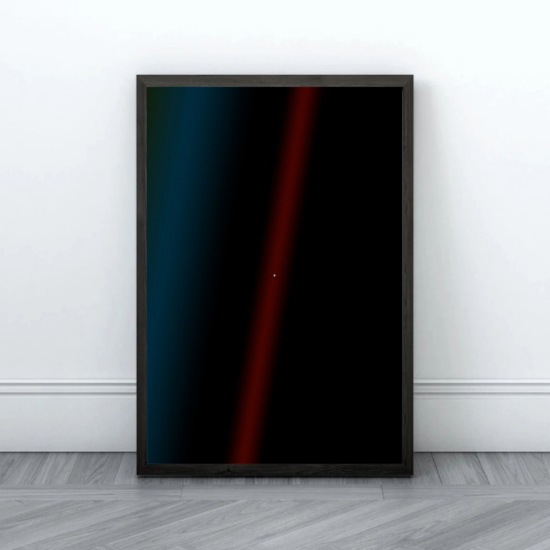 Pale Blue Dot Print Poster Voy - Star Map Poster recension och pris