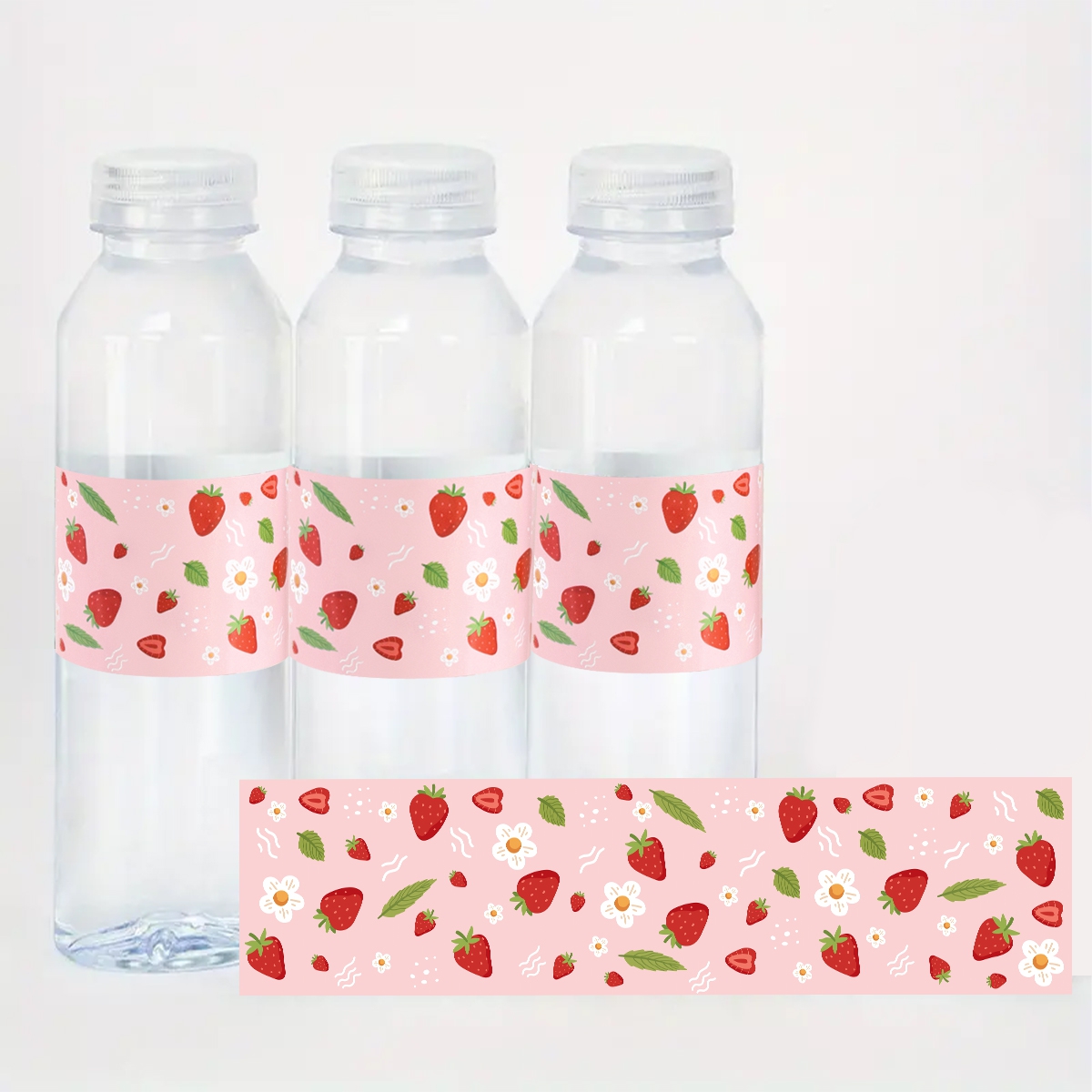 10pcs Strawberry Water Bottle  - Science Of Happiness recension och pris