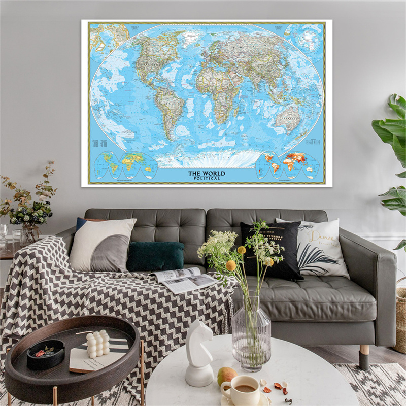 English World Map Poster Class - Star Map Poster recension och pris