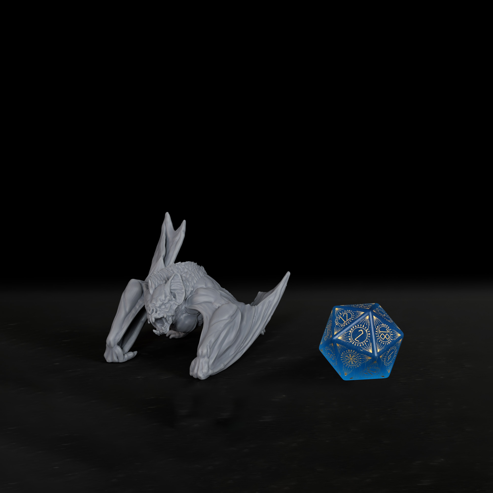TTRPG Dire Bat Miniature Evil  - Science Robot recension och pris