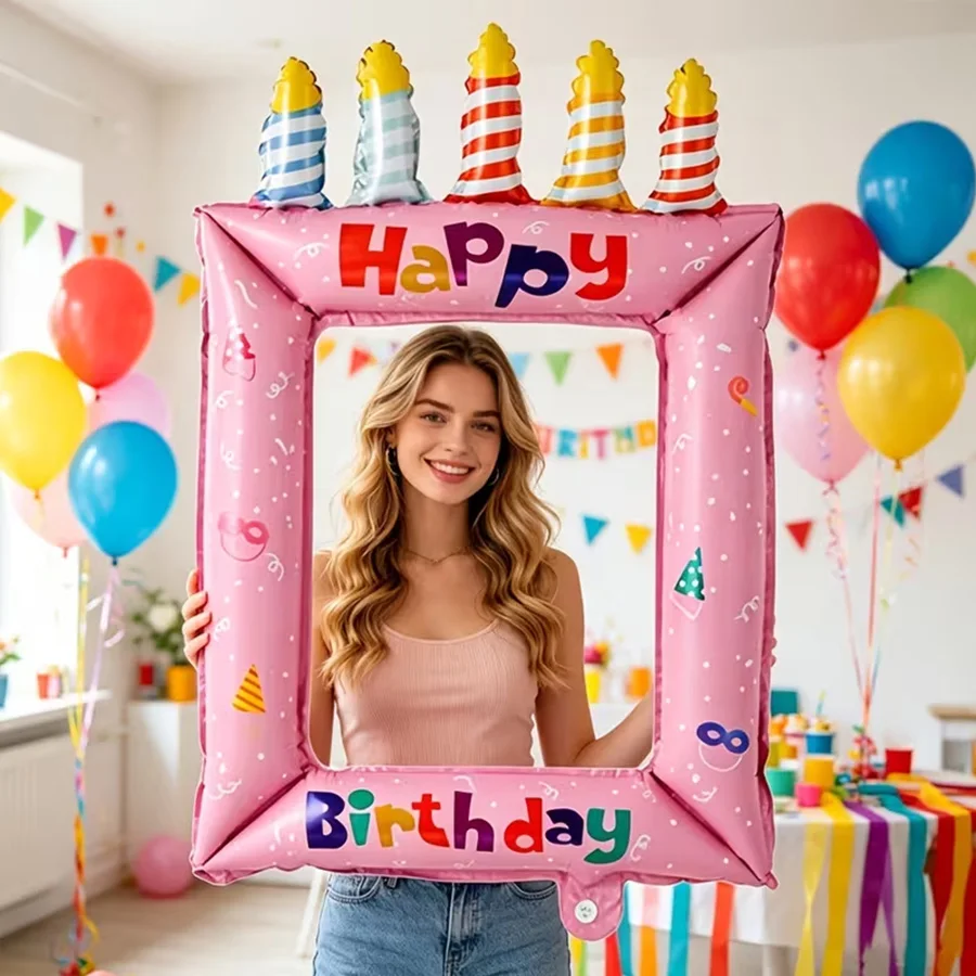 1/2pcs Blue Pink Birthday Phot - Science Of Happiness recension och pris