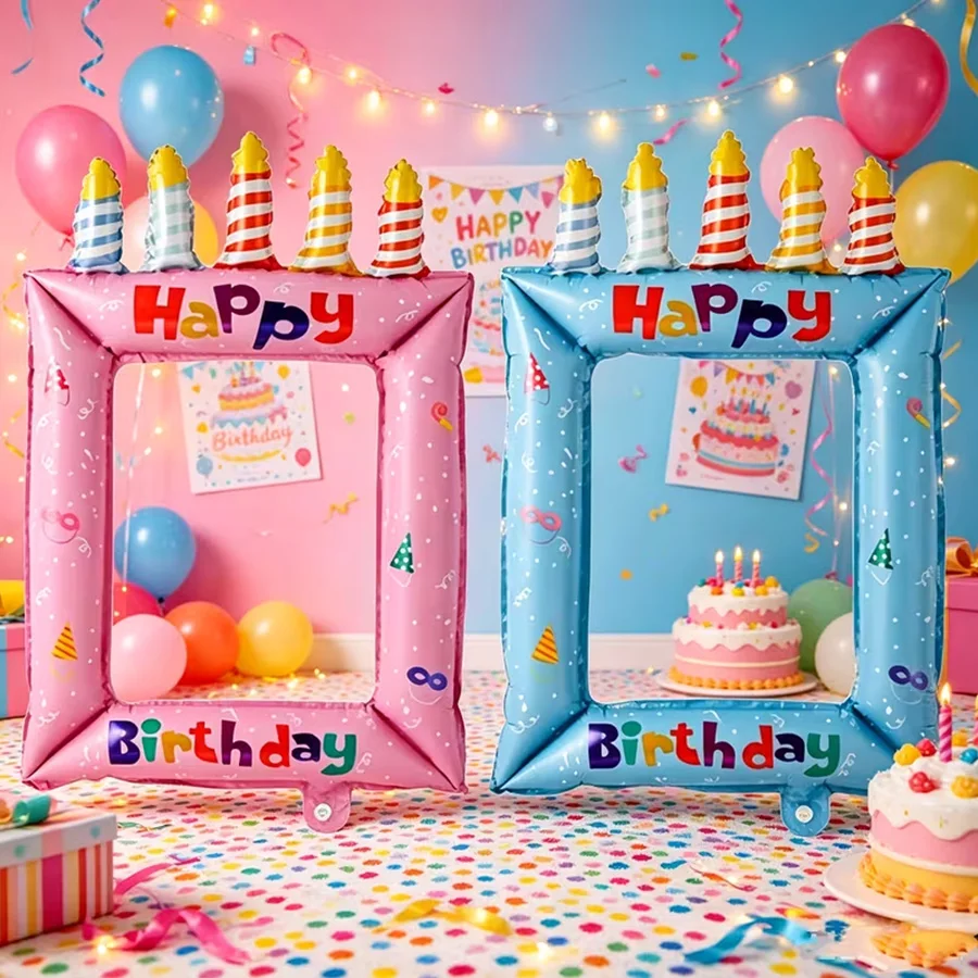 1/2pcs Blue Pink Birthday Phot - Science Of Happiness recension och pris