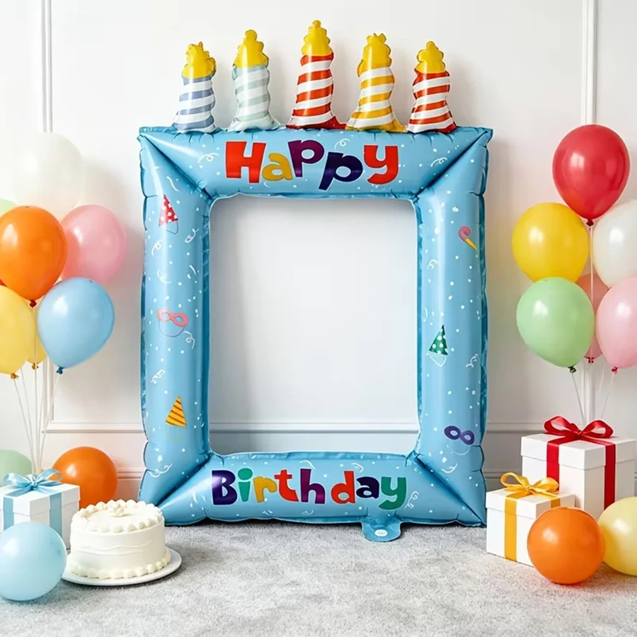 1/2pcs Blue Pink Birthday Phot - Science Of Happiness recension och pris